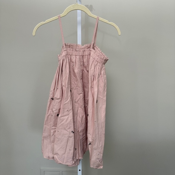 Zara Other - Zara Pink Sleeveless Dress with Embroidered Details kids 8